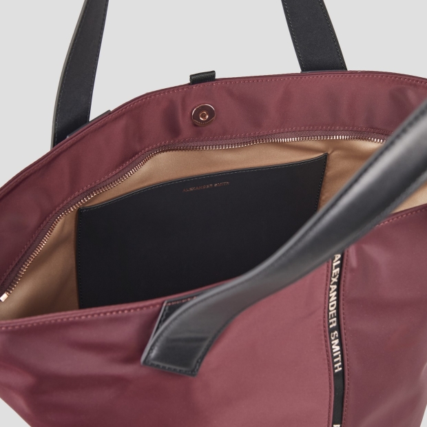 Sneakers Alexander Smith lauren large shoulder bag in bordeaux nylon - 6
