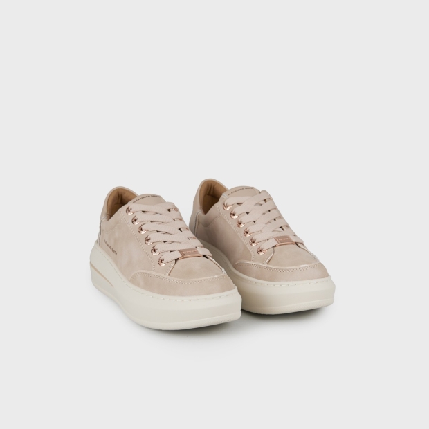 Sneakers Alexander Smith lancaster woman in beige suede and rubberized leather heel - 3