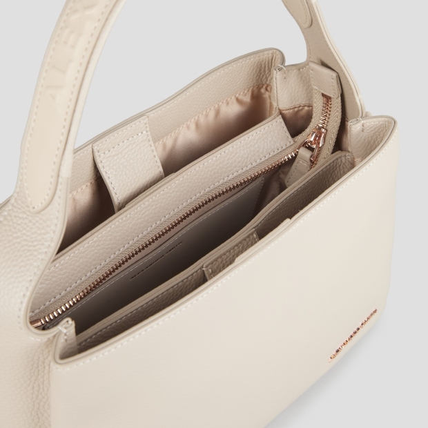 Sneakers Alexander Smith cindy shoulder bag with shoulder strap in beige tumbled leather - 6