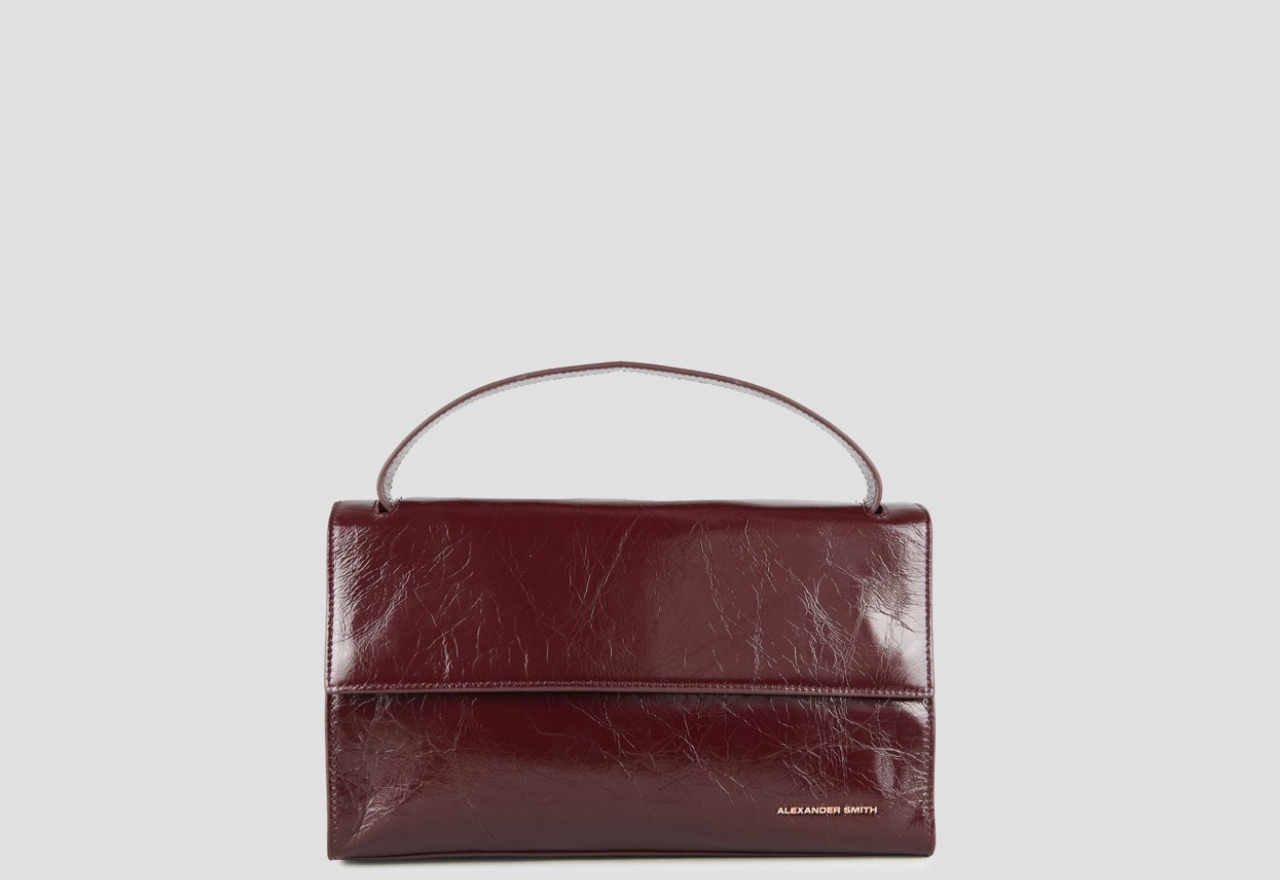 Sneakers Alexander Smith holly shoulder bag with shoulder strap in burgundy naplak leather - 1