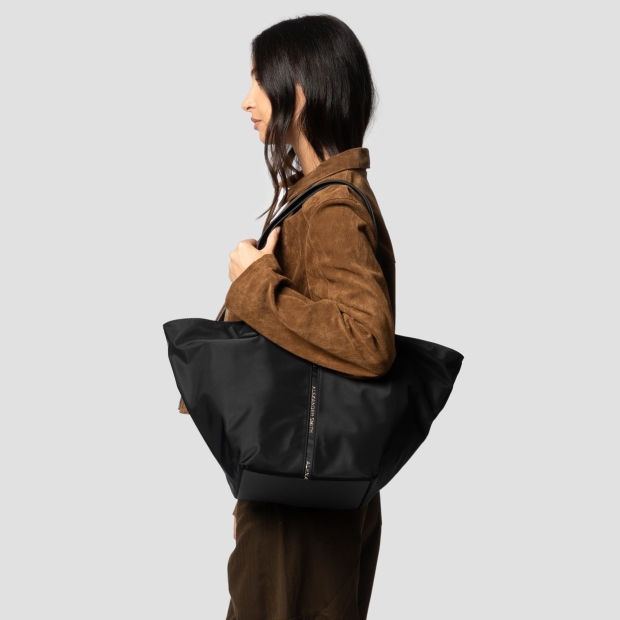Sneakers Alexander Smith lauren large handbag with shoulder strap in black nylon - 2