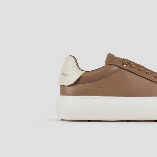 Sneakers Alexander Smith soho woman in smooth sand leather and cream heel - 2
