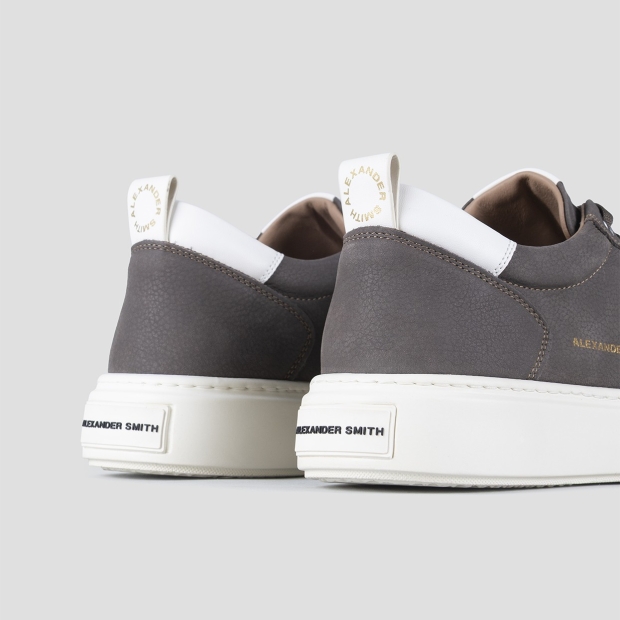 Sneakers Alexander Smith bond man in grey nubuck and white leather details - 4