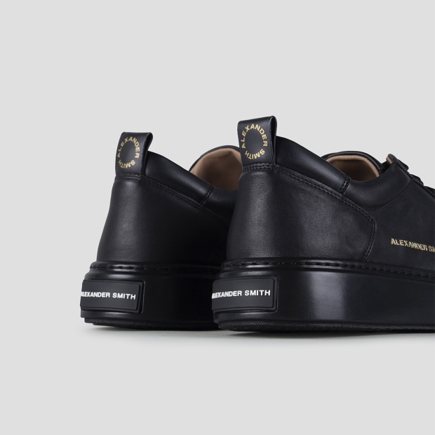 Sneakers Alexander Smith bond man in black leather and black sole - 4