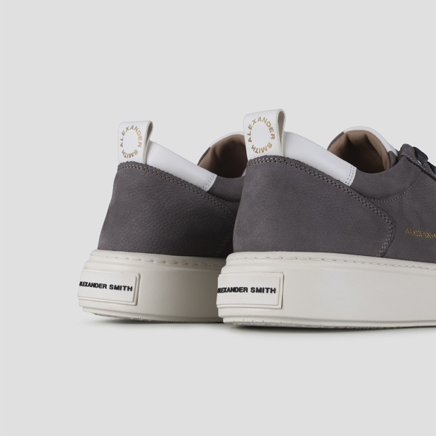 Sneakers Alexander Smith bond man in dark grey nubuck and white leather details - 4
