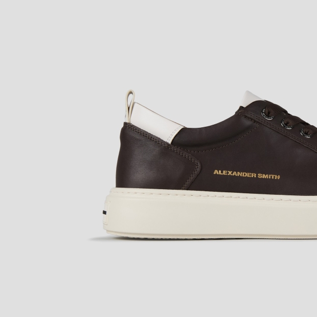 Sneakers Alexander Smith bond man in brown goat leather and white details - 2