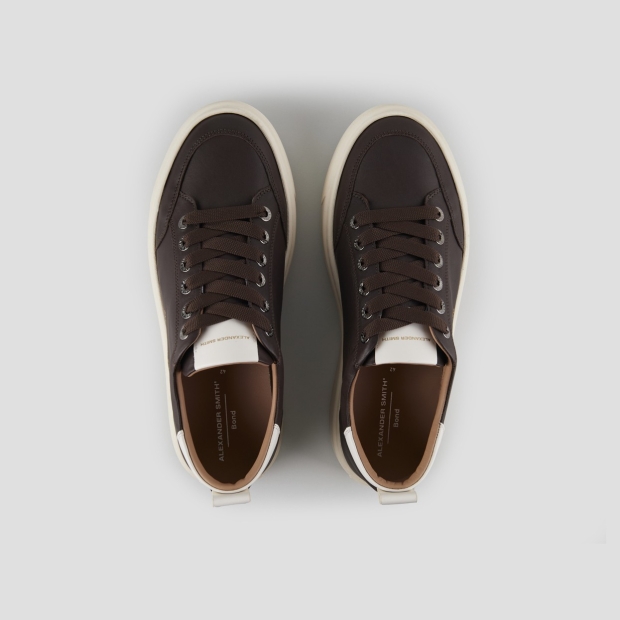 Sneakers Alexander Smith bond man in brown goat leather and white details - 5