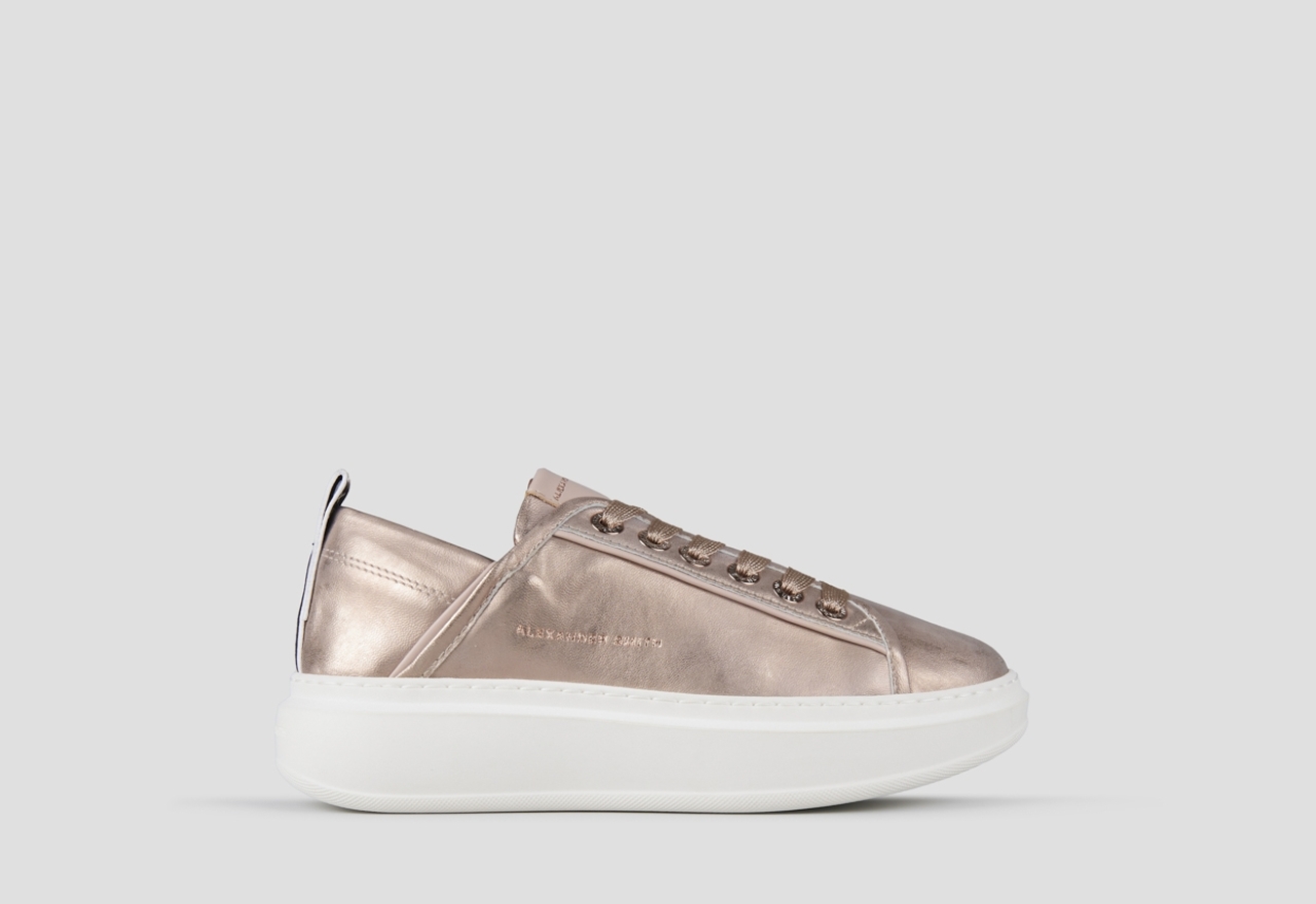 Sneakers Alexander Smith wembley woman in nude laminated leather - 1