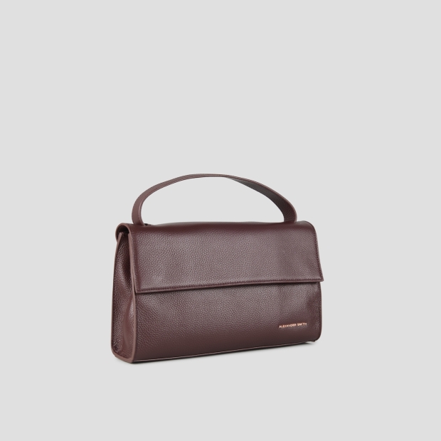 Sneakers Alexander Smith holly shoulder bag with shoulder strap in bordeaux tumbled leather - 3