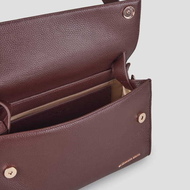 Sneakers Alexander Smith holly shoulder bag with shoulder strap in bordeaux tumbled leather - 6