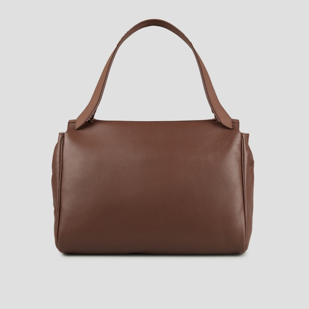 Sneakers Alexander Smith taylor shoulder bag in dark brown hammered leather - 3