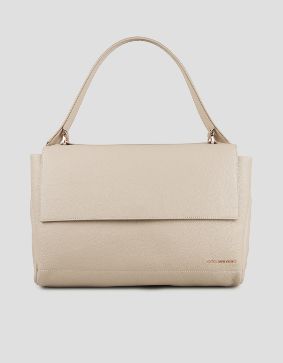 Sneakers Alexander Smith taylor shoulder bag in dark ivory hammered leather - 1