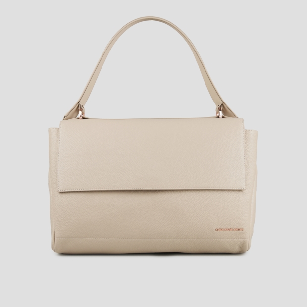 Sneakers Alexander Smith taylor shoulder bag in dark ivory hammered leather - 1