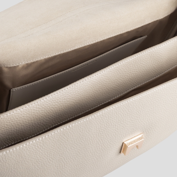 Sneakers Alexander Smith taylor shoulder bag in dark ivory hammered leather - 5