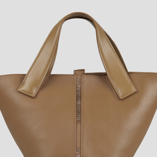 Sneakers Alexander Smith lauren small handbag with shoulder strap in brown tumbled leather - 4