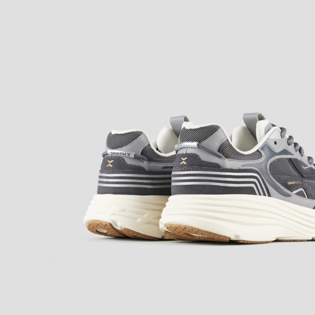 Sneakers Alexander Smith storm man in grey leather and mesh - 5