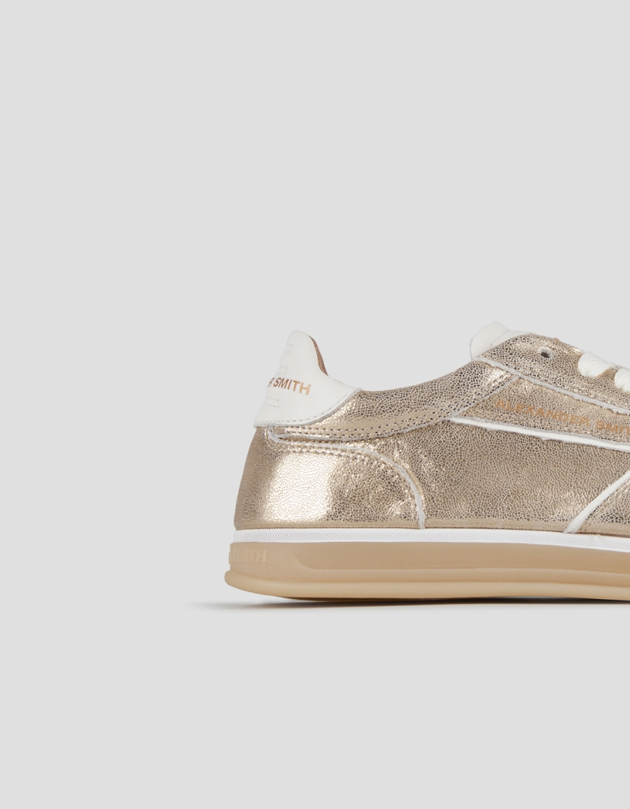 Sneakers Alexander Smith thames woman in gold laminated leather - 2