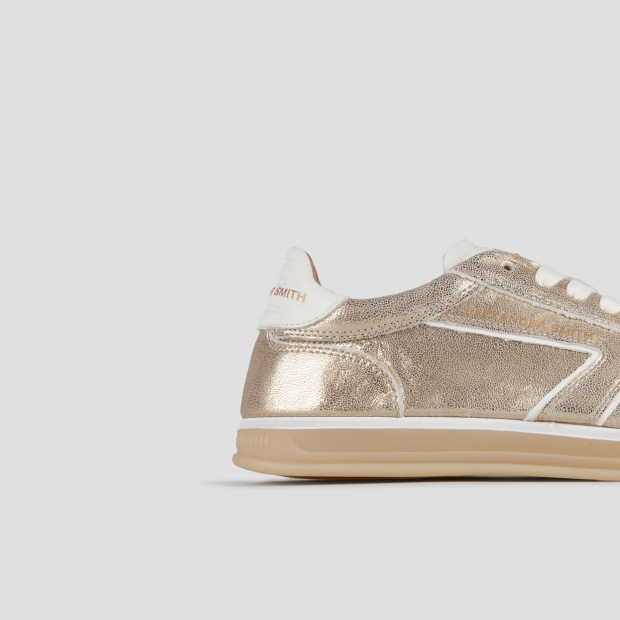 Sneakers Alexander Smith thames woman in gold laminated leather - 2