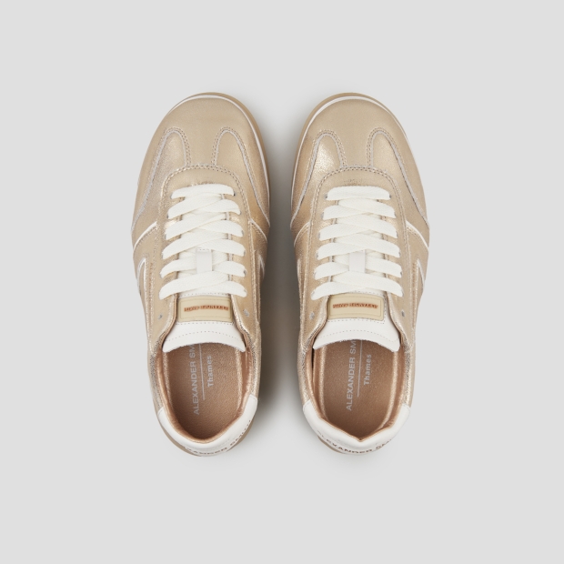 Sneakers Alexander Smith thames woman in gold laminated leather - 5
