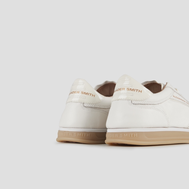 Sneakers Alexander Smith thames woman in white leather and grey suede - 4