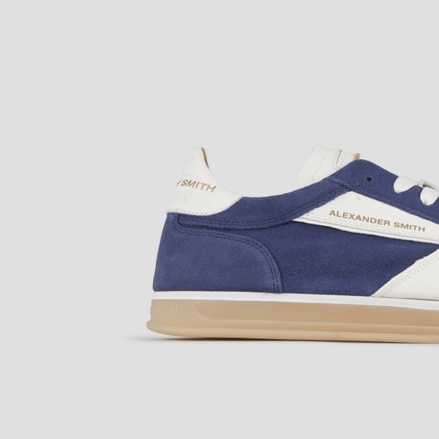Sneakers Alexander Smith thames man in blue suede and white logo - 2