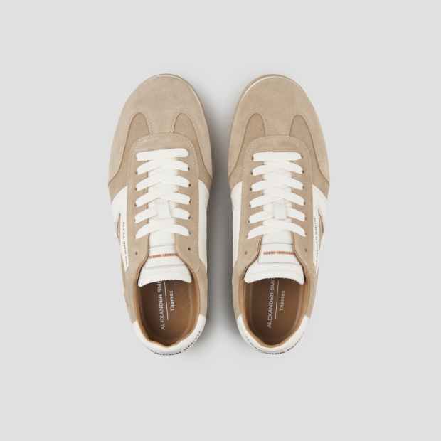 Sneakers Alexander Smith thames man in sand suede and white logo - 5