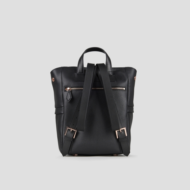 Sneakers Alexander Smith daisy backpack in black tumbled leather - 3