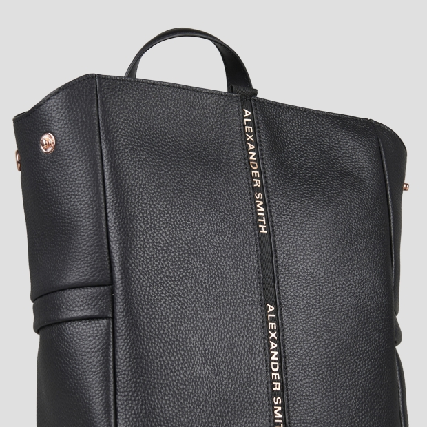 Sneakers Alexander Smith daisy backpack in black tumbled leather - 5