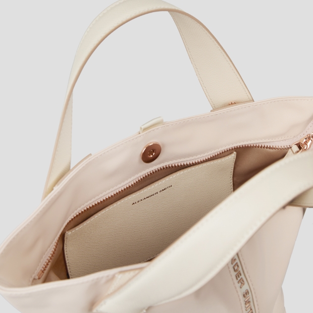 Sneakers Alexander Smith lauren small handbag with shoulder strap in light rose nylon - 4