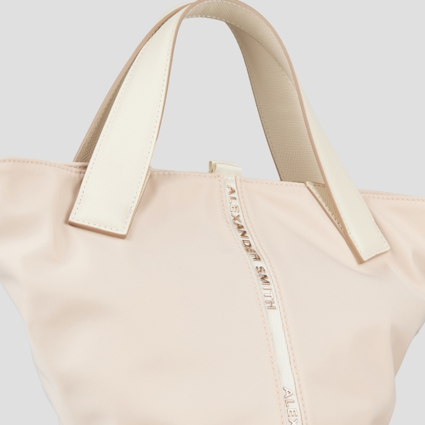 Sneakers Alexander Smith lauren small handbag with shoulder strap in light rose nylon - 5