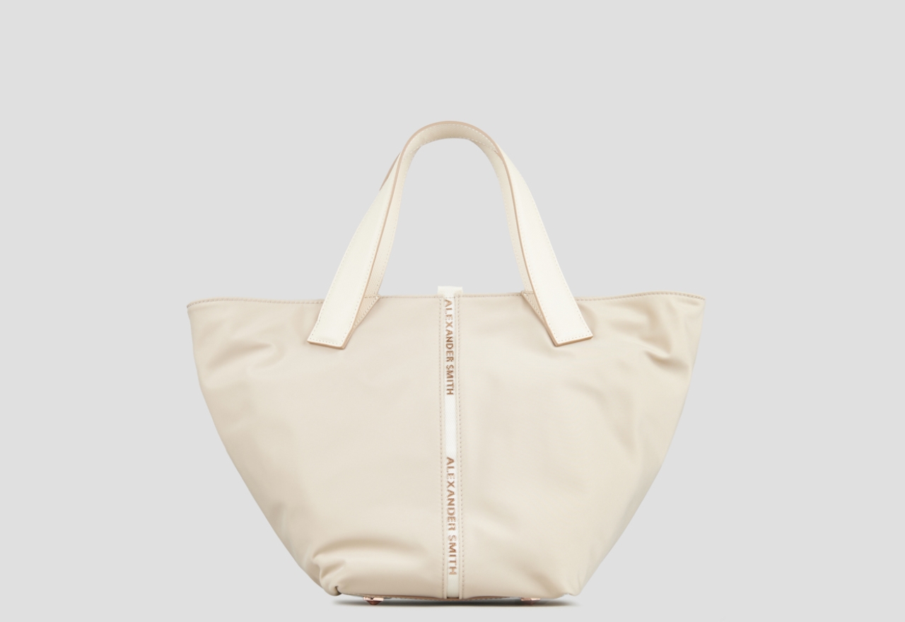 Sneakers Alexander Smith lauren medium handbag with shoulder strap in sand nylon - 1