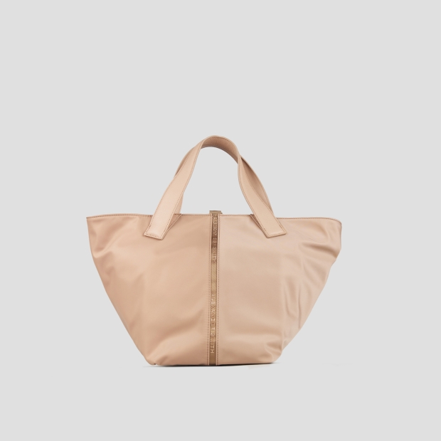 Sneakers Alexander Smith lauren medium handbag with shoulder strap in beige nylon - 3