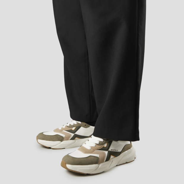 Sneakers Alexander Smith horizon man in with with military green details in suede and nylon - 2