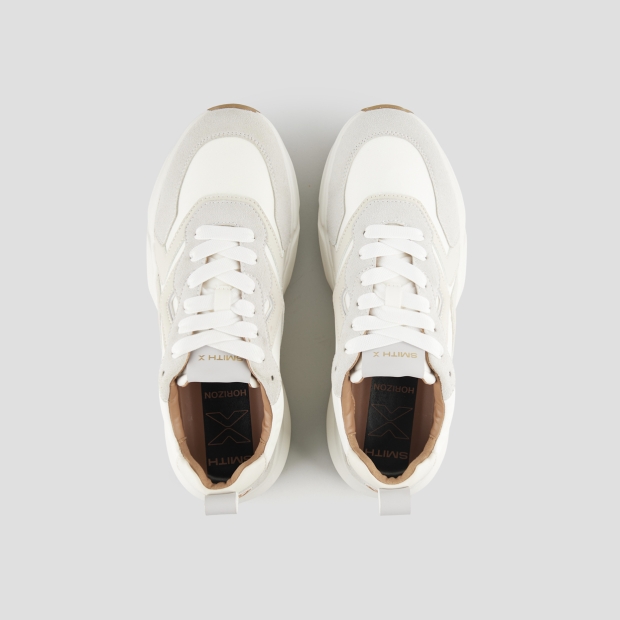 Sneakers Alexander Smith horizon man in white with suede and nylon details - 6