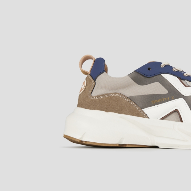 Sneakers Alexander Smith horizon man in grey with beige suede and rip-stop inserts - 3