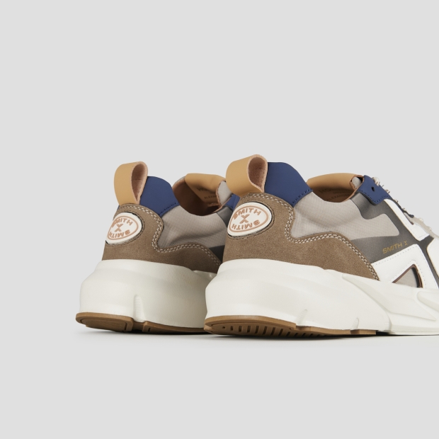 Sneakers Alexander Smith horizon man in grey with beige suede and rip-stop inserts - 4