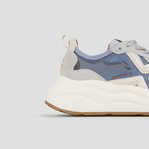 Sneakers Alexander Smith horizon woman in azure semi-transparent rip-stop and suede details - 3