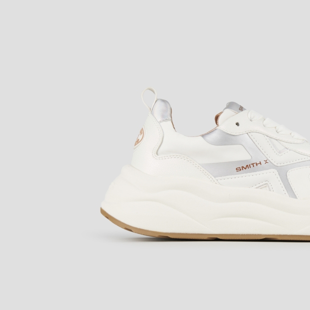 Sneakers Alexander Smith horizon woman in white leather with iridescent details - 3