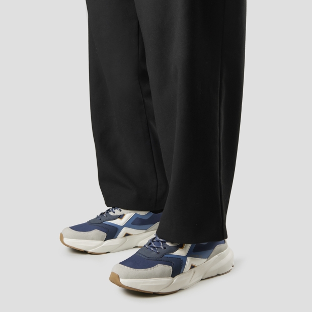 Sneakers Alexander Smith horizon man in blue with grey suede and rip-stop inserts - 2