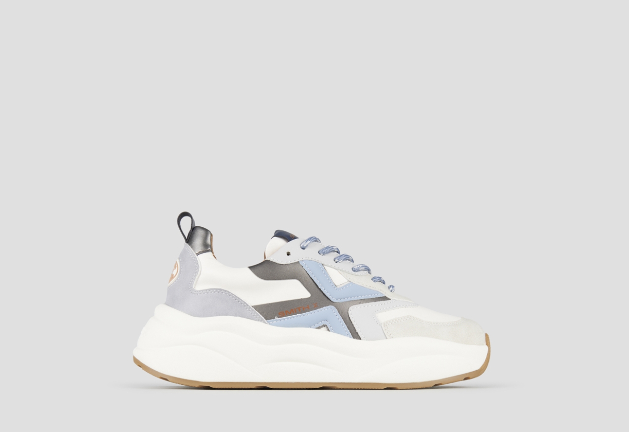 Sneakers Alexander Smith horizon woman in white with beige suede details - 1