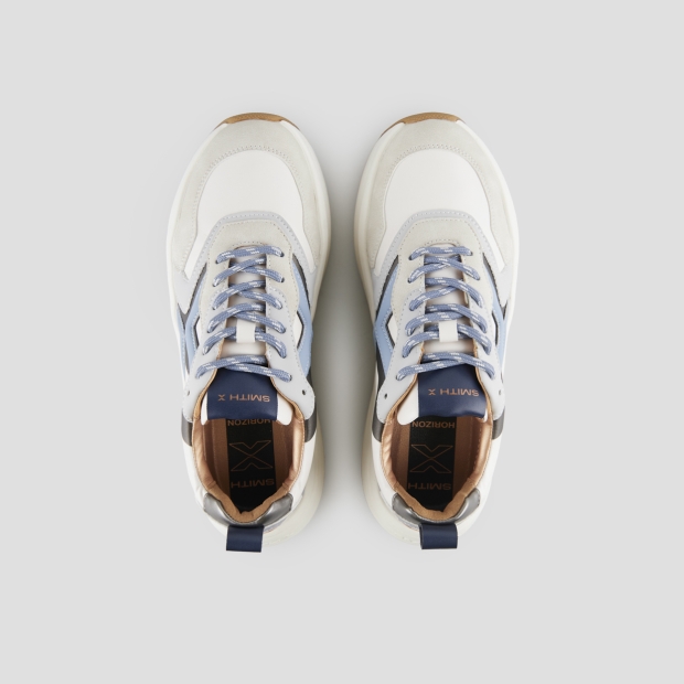 Sneakers Alexander Smith horizon woman in white with beige suede details - 6