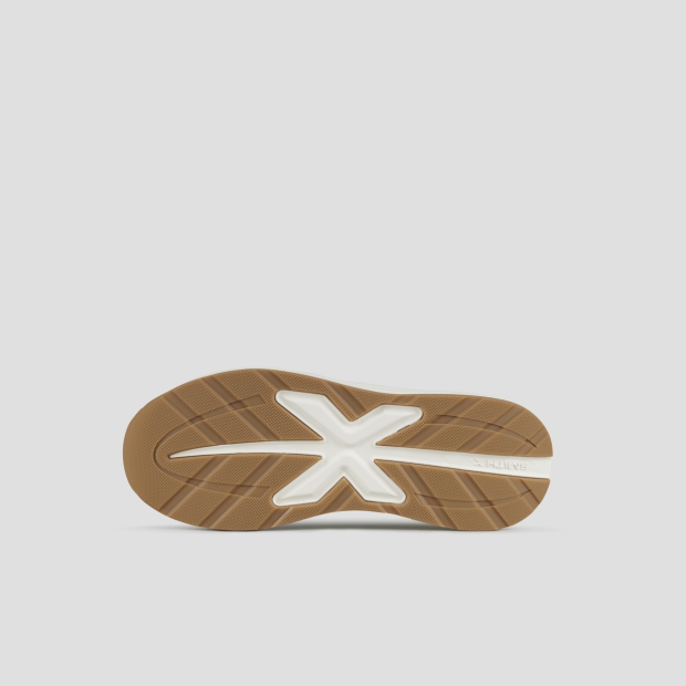 Sneakers Alexander Smith horizon woman in white with brown suede details - 7