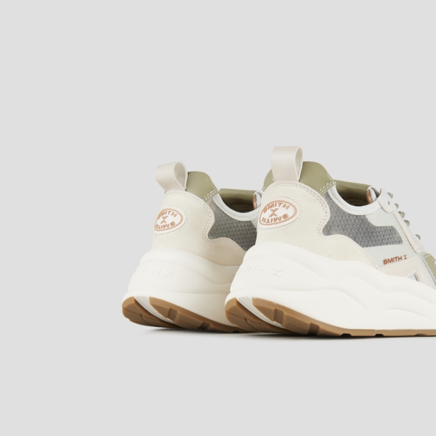 Sneakers Alexander Smith horizon woman in green semi-transparent rip-stop and beige leather details - 5