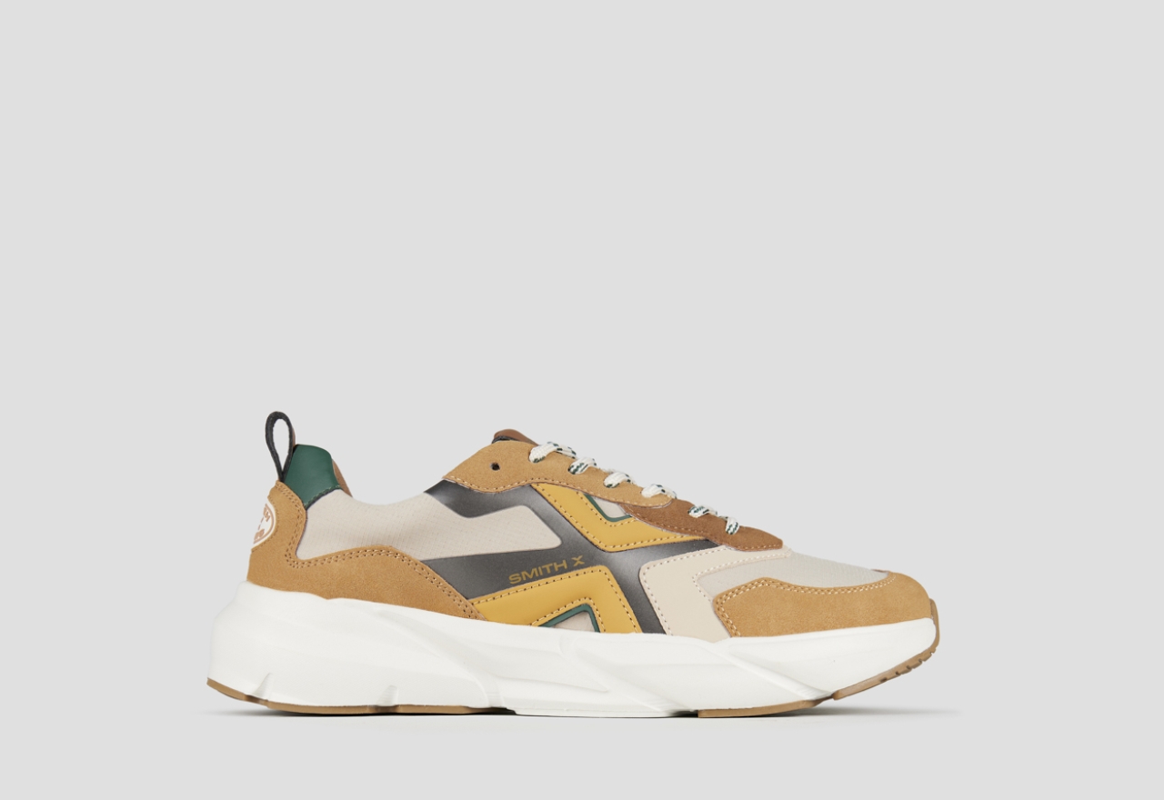 Sneakers Alexander Smith horizon man in beige with cognac suede details and rip-stop inserts - 1