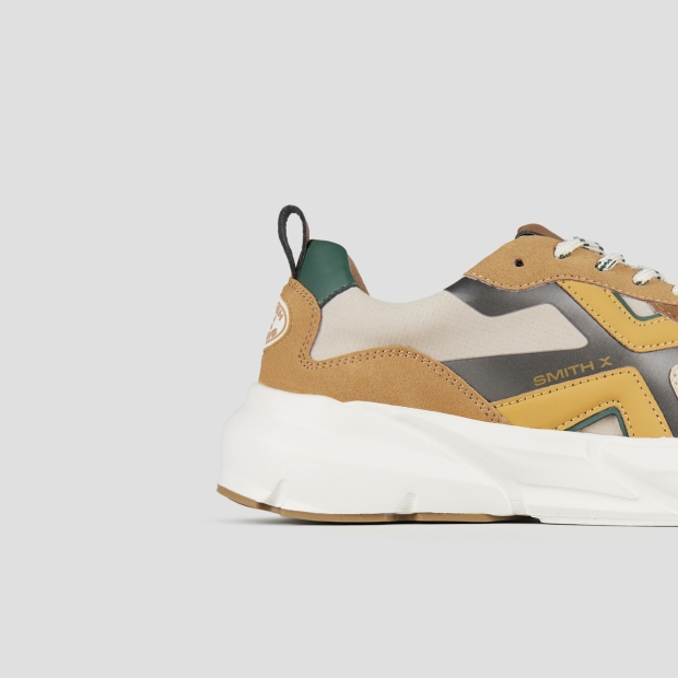 Sneakers Alexander Smith horizon man in beige with cognac suede details and rip-stop inserts - 2