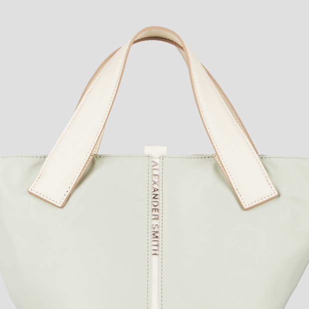 Sneakers Alexander Smith lauren small handbag with shoulder strap in light green nylon - 5