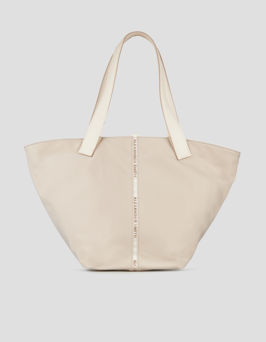 Sneakers Alexander Smith lauren large shoulder bag in ivory nylon - 1