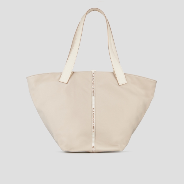 Sneakers Alexander Smith lauren large shoulder bag in ivory nylon - 3