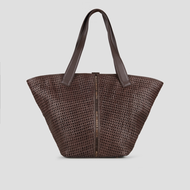 Sneakers Alexander Smith lauren large shoulder bag in brown woven - 3