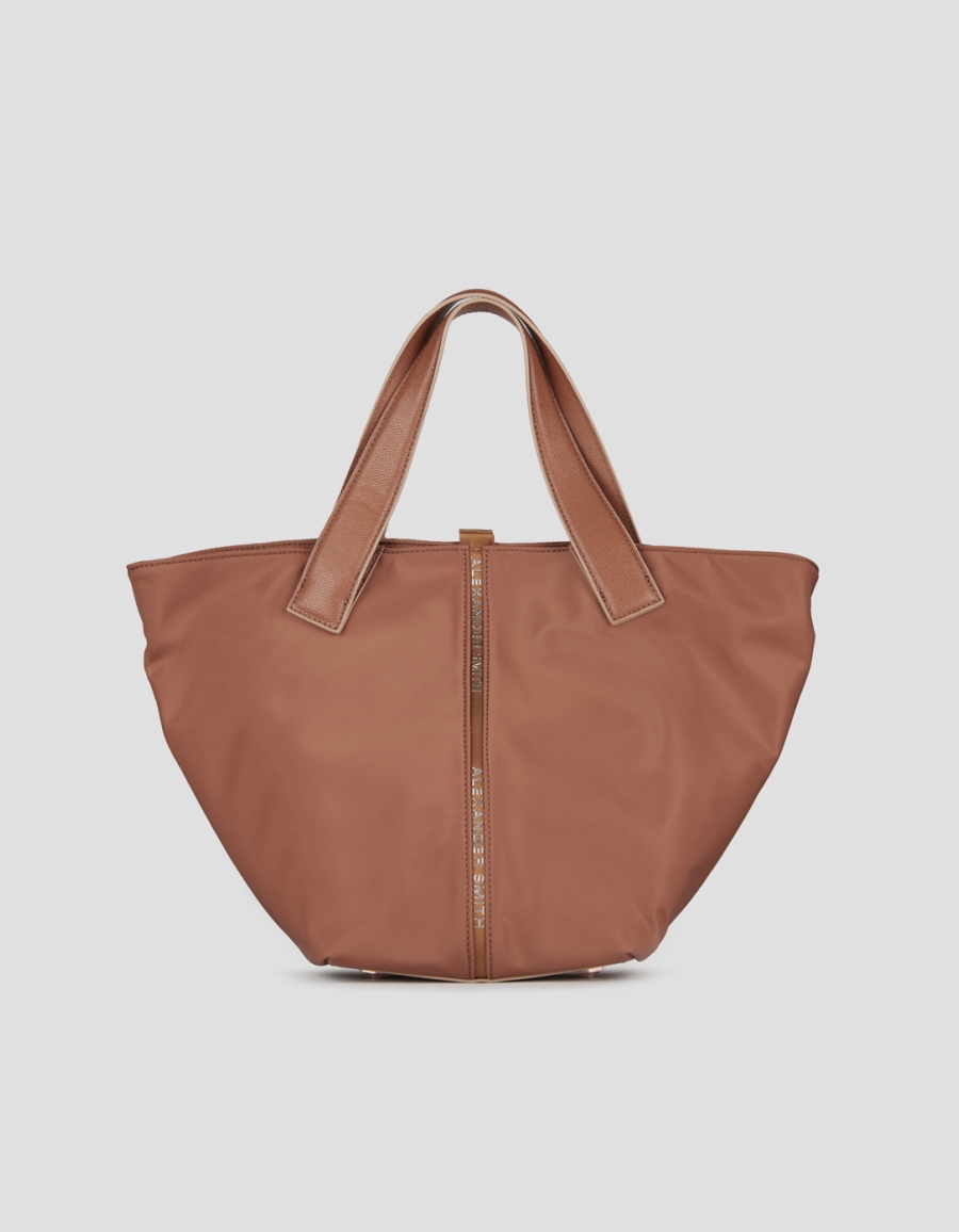 Sneakers Alexander Smith lauren medium handbag with shoulder strap in rust nylon - 1